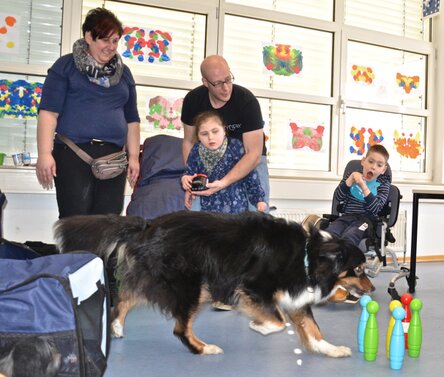 Sam im Einsatz mit Nadja